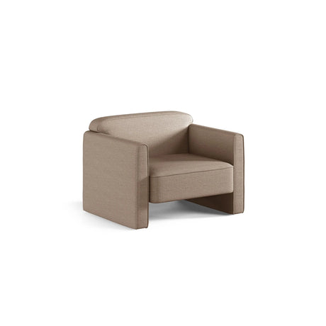Abby Sessel aus Strukturierter Stoff (Heritage Truffle) in Dark Beige, 90x80 cm – Bild 3
