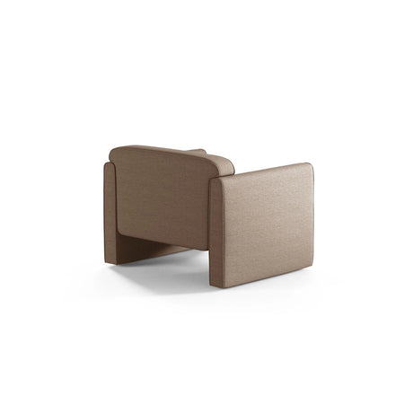 Abby Sessel aus Strukturierter Stoff (Heritage Truffle) in Dark Beige, 90x80 cm – Bild 4