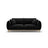 Ada 2-Sitzer Sofa aus Samt (Casino Black) in Schwarz, 178x101 cm – Bild 1