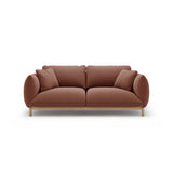 Ada 2-Sitzer Sofa aus Samt (Casino Cuoio) in Cuoio, 178x101 cm – Bild 1