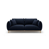 Ada 2-Sitzer Sofa aus Samt (Casino Deep Blue) in Königsblau, 178x101 cm – Bild 1