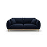 Ada 2-Sitzer Sofa aus Samt (Casino Deep Blue) in Königsblau, 178x101 cm – Bild 1