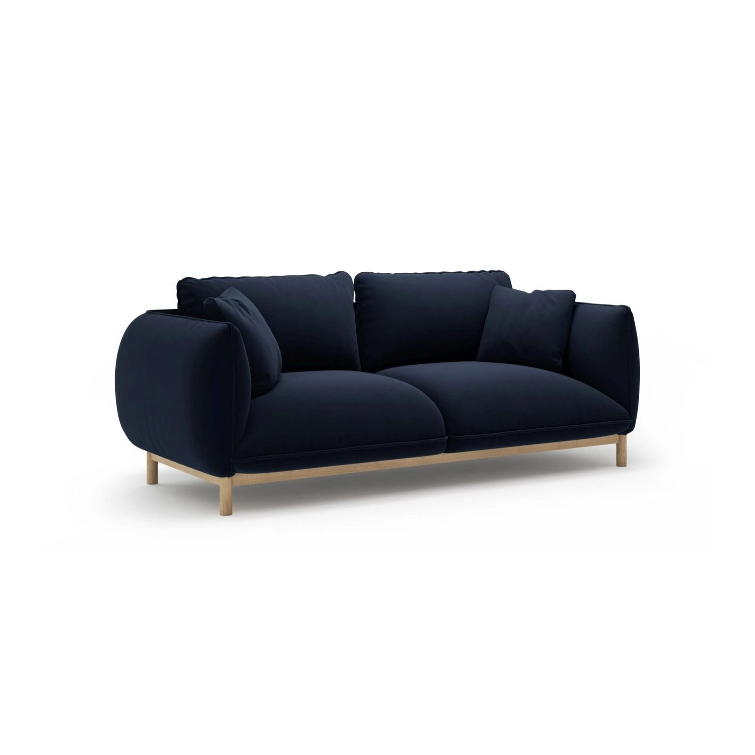 Ada 2-Sitzer Sofa aus Samt (Casino Deep Blue) in Königsblau, 178x101 cm – Bild 3