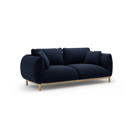 Ada 2-Sitzer Sofa aus Samt (Casino Deep Blue) in Königsblau, 178x101 cm – Bild 3