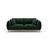 Ada 2-Sitzer Sofa aus Samt (Casino Deep Green) in Flaschengrün, 178x101 cm – Bild 1