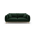 Ada 2-Sitzer Sofa aus Samt (Casino Deep Green) in Flaschengrün, 178x101 cm – Bild 1