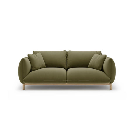 Ada 2-Sitzer Sofa aus Samt (Casino Forest) in Hellgrün, 178x101 cm – Bild 1