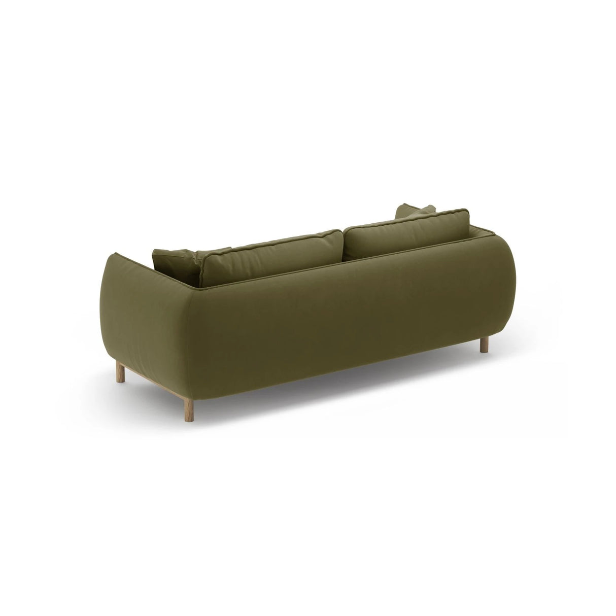 Ada 2-Sitzer Sofa aus Samt (Casino Forest) in Hellgrün, 178x101 cm – Bild 4