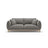 Ada 2-Sitzer Sofa aus Samt (Casino Stone) in Grau, 178x101 cm – Bild 1