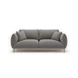 Ada 2-Sitzer Sofa aus Samt (Casino Stone) in Grau, 178x101 cm – Bild 1
