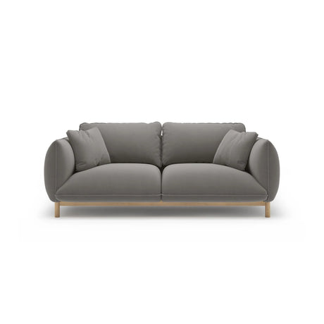 Ada 2-Sitzer Sofa aus Samt (Casino Stone) in Grau, 178x101 cm – Bild 1
