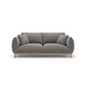 Ada 2-Sitzer Sofa aus Samt (Casino Stone) in Grau, 178x101 cm – Bild 1