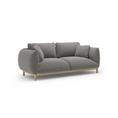 Ada 2-Sitzer Sofa aus Samt (Casino Stone) in Grau, 178x101 cm – Bild 3