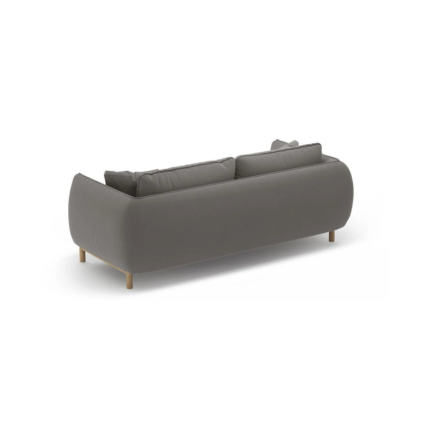 Ada 2-Sitzer Sofa aus Samt (Casino Stone) in Grau, 178x101 cm – Bild 4