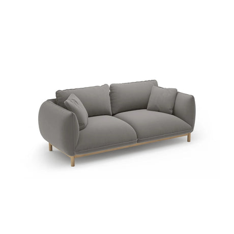 Ada 2-Sitzer Sofa aus Samt (Casino Stone) in Grau, 178x101 cm – Bild 5