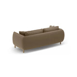 Ada 2-Sitzer Sofa aus Samt (Casino Taupe) in Hellbraun, 178x101 cm – Bild 4