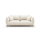 Ada 2-Sitzer Sofa aus Strukturierter Stoff (Wind 02) in Elfenbein, 178x101 cm – Bild 1