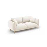 Ada 2-Sitzer Sofa aus Strukturierter Stoff (Wind 02) in Elfenbein, 178x101 cm – Bild 5