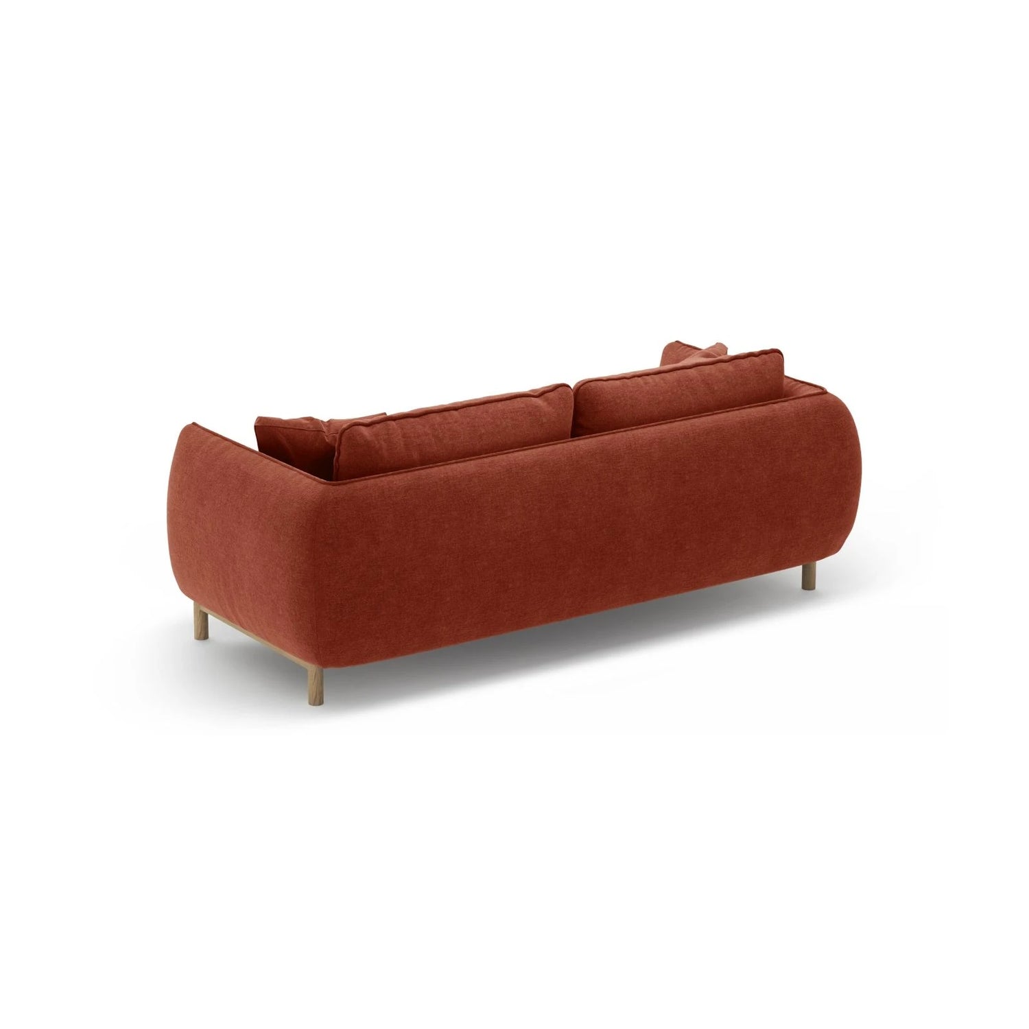 Ada 2-Sitzer Sofa aus Strukturierter Stoff (Wind 52) in Kastanienbraun, 178x101 cm – Bild 4