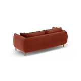 Ada 2-Sitzer Sofa aus Strukturierter Stoff (Wind 52) in Kastanienbraun, 178x101 cm – Bild 4
