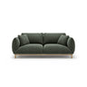 Ada 2-Sitzer Sofa aus Strukturierter Stoff (Wind 75) in Moosgrün, 178x101 cm – Bild 1