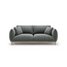 Ada 2-Sitzer Sofa aus Strukturierter Stoff (Wind 89) in Dunkelgrau, 178x101 cm – Bild 1