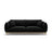 Ada 3-Sitzer Sofa aus Samt (Casino Black) in Schwarz, 208x101 cm – Bild 1
