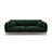 Ada 3-Sitzer Sofa aus Samt (Casino Deep Green) in Flaschengrün, 208x101 cm – Bild 1