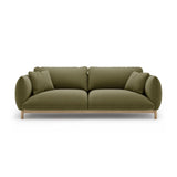 Ada 3-Sitzer Sofa aus Samt (Casino Forest) in Hellgrün, 208x101 cm – Bild 1
