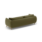 Ada 3-Sitzer Sofa aus Samt (Casino Forest) in Hellgrün, 208x101 cm – Bild 4