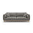Ada 3-Sitzer Sofa aus Samt (Casino Stone) in Grau, 208x101 cm – Bild 1