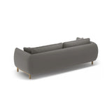 Ada 3-Sitzer Sofa aus Samt (Casino Stone) in Grau, 208x101 cm – Bild 4