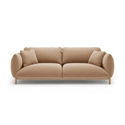 Ada 3-Sitzer Sofa aus Samt oder Strukturstoff, 208x101 cm – Bild 1