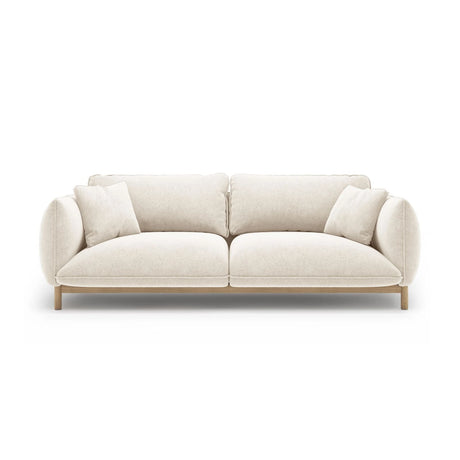 Ada 3-Sitzer Sofa aus Strukturierter Stoff (Wind 02) in Elfenbein, 208x101 cm – Bild 1