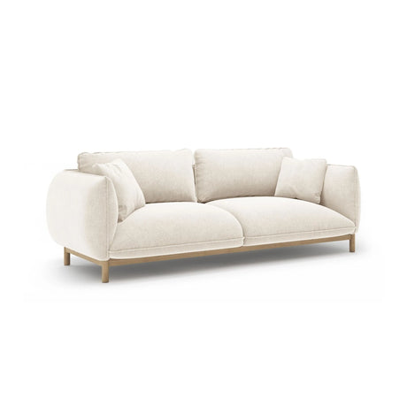 Ada 3-Sitzer Sofa aus Strukturierter Stoff (Wind 02) in Elfenbein, 208x101 cm – Bild 3