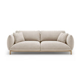 Ada 3-Sitzer Sofa aus Strukturierter Stoff (Wind 05) in Leichtes Beige, 208x101 cm – Bild 1