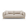 Ada 3-Sitzer Sofa aus Strukturierter Stoff (Wind 05) in Leichtes Beige, 208x101 cm – Bild 1
