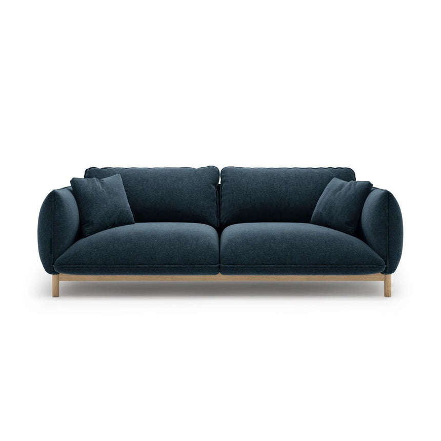 Ada 3-Sitzer Sofa aus Strukturierter Stoff (Wind 77) in Marineblau, 208x101 cm – Bild 1