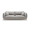 Ada 3-Sitzer Sofa aus Strukturierter Stoff (Wind 84) in Hellgrau, 208x101 cm – Bild 1