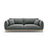 Ada 3-Sitzer Sofa aus Strukturierter Stoff (Wind 89) in Dunkelgrau, 208x101 cm – Bild 1