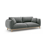 Ada 3-Sitzer Sofa aus Strukturierter Stoff (Wind 89) in Dunkelgrau, 208x101 cm – Bild 3