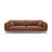 Ada 4-Sitzer Sofa aus Samt (Casino Cuoio) in Cuoio, 248x101 cm – Bild 1