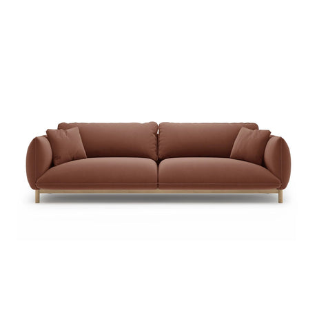 Ada 4-Sitzer Sofa aus Samt (Casino Cuoio) in Cuoio, 248x101 cm – Bild 1