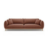 Ada 4-Sitzer Sofa aus Samt (Casino Cuoio) in Cuoio, 248x101 cm – Bild 1