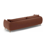 Ada 4-Sitzer Sofa aus Samt (Casino Cuoio) in Cuoio, 248x101 cm – Bild 4