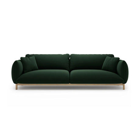Ada 4-Sitzer Sofa aus Samt (Casino Deep Green) in Flaschengrün, 248x101 cm – Bild 1