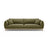 Ada 4-Sitzer Sofa aus Samt (Casino Forest) in Hellgrün, 248x101 cm – Bild 1