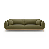 Ada 4-Sitzer Sofa aus Samt (Casino Forest) in Hellgrün, 248x101 cm – Bild 1