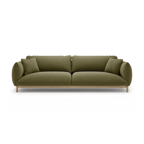 Ada 4-Sitzer Sofa aus Samt (Casino Forest) in Hellgrün, 248x101 cm – Bild 1