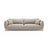 Ada 4-Sitzer Sofa aus Samt (Casino Pearl) in Leichtes Beige, 248x101 cm – Bild 1